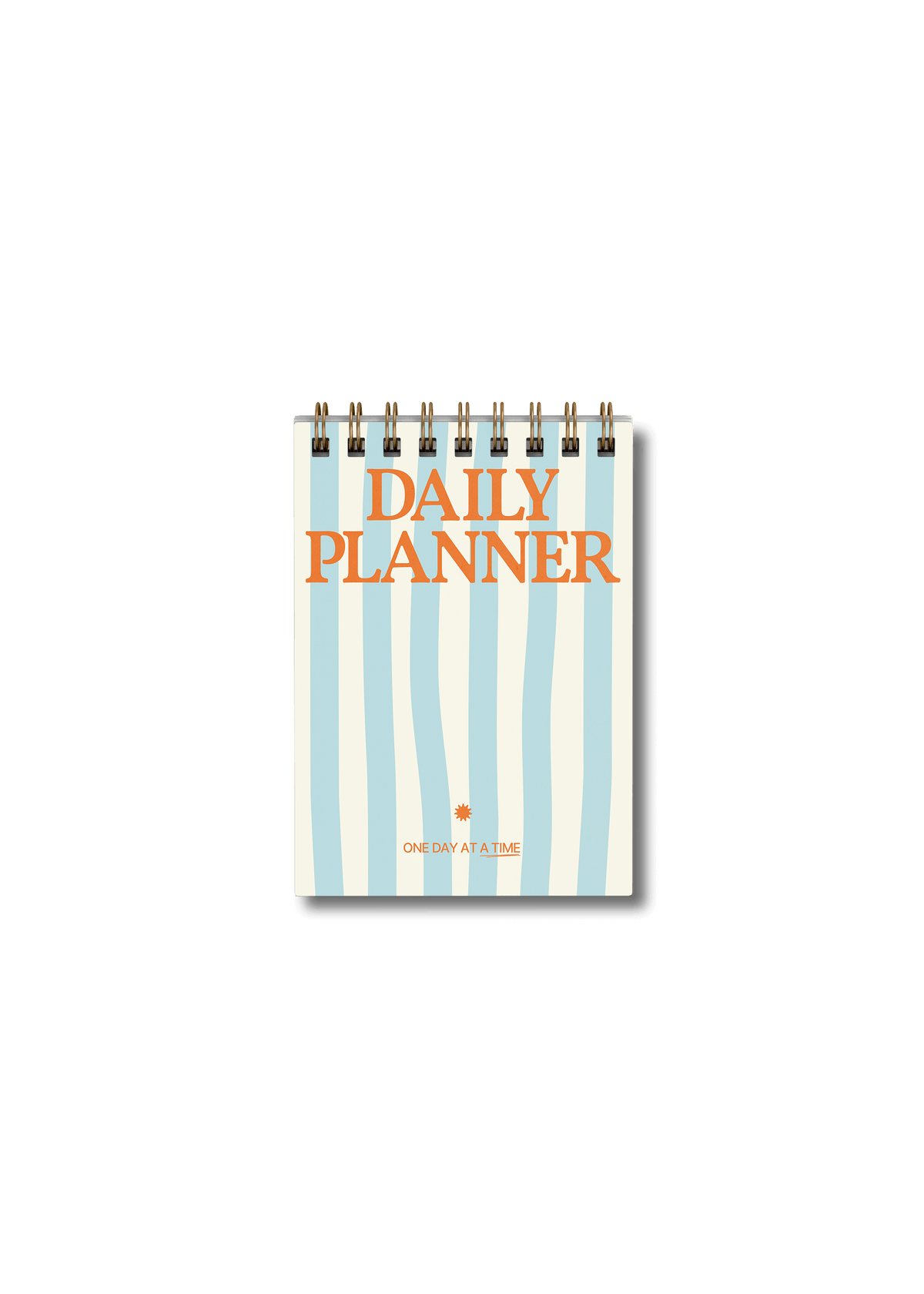 Yop & Tom | Journals, Notebooks & Planners - Wirebound Pocket A6 Daily Planner Pad - Blue Stripes