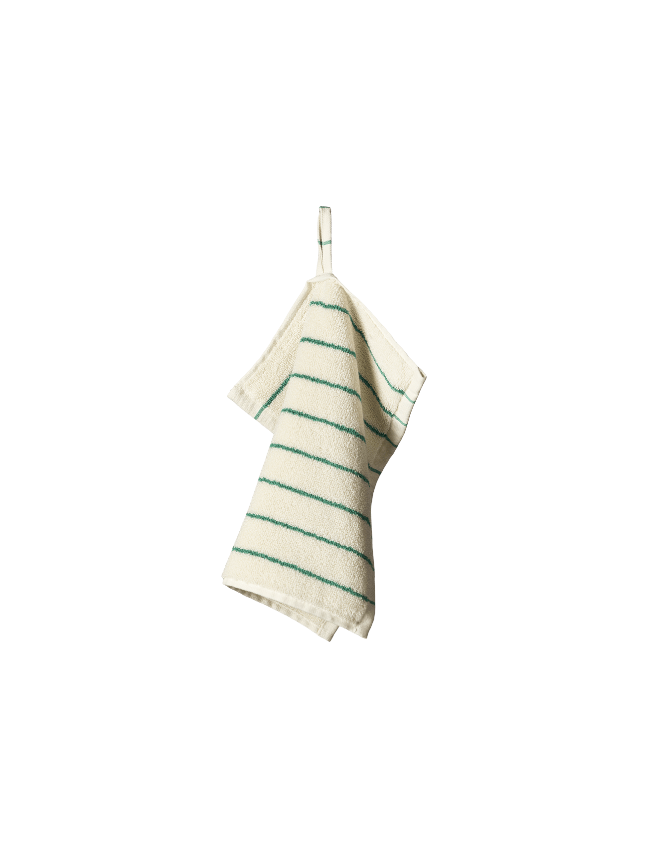 Naram Wash Cloth | Pure White & Grass