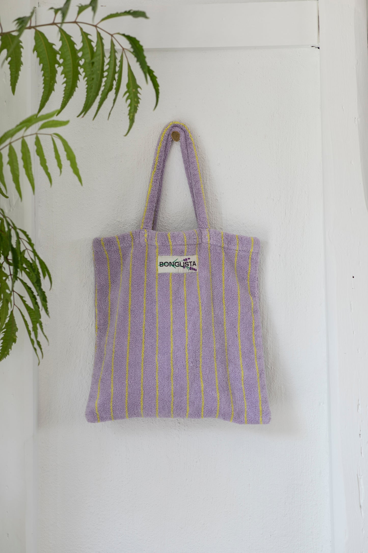 Naram Tote Bag | Lilac & Yellow