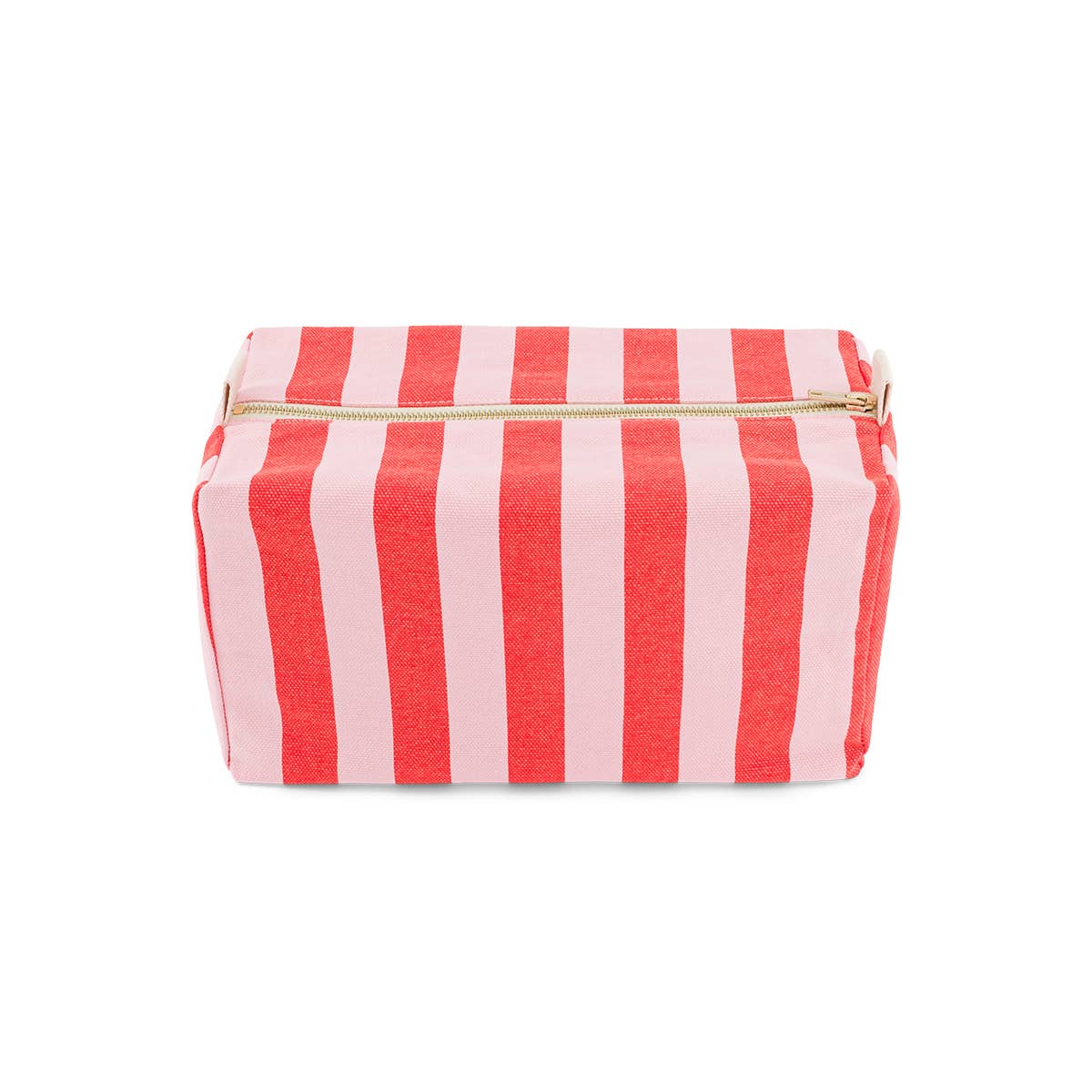 Rose in April | Vic Toiletry Bag Strpes Tomato / Candy Pink