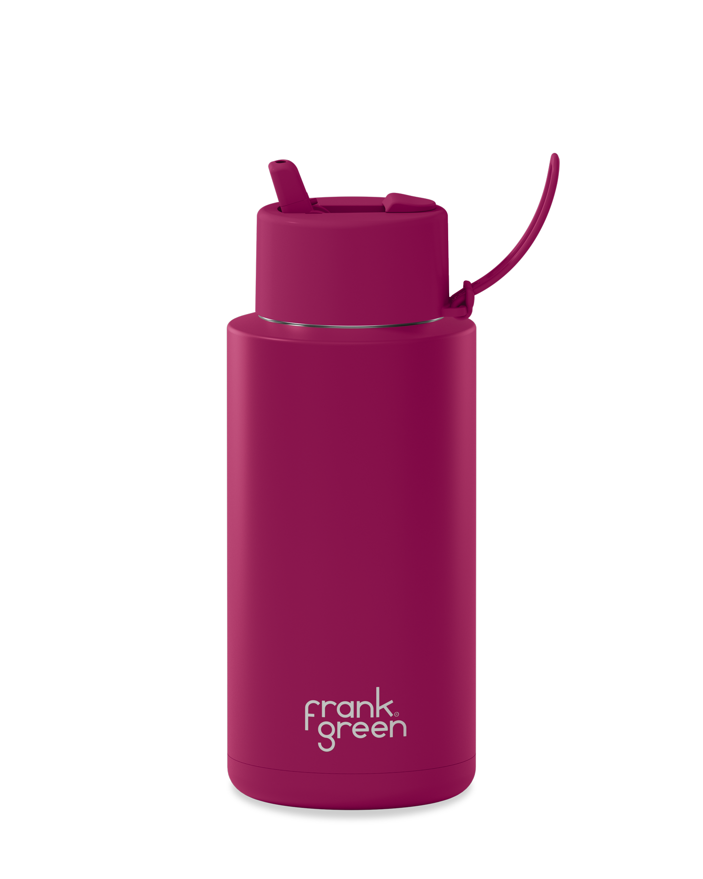 frank green - 34oz/1L Reusable Bottle Berry with Flip Straw Lid