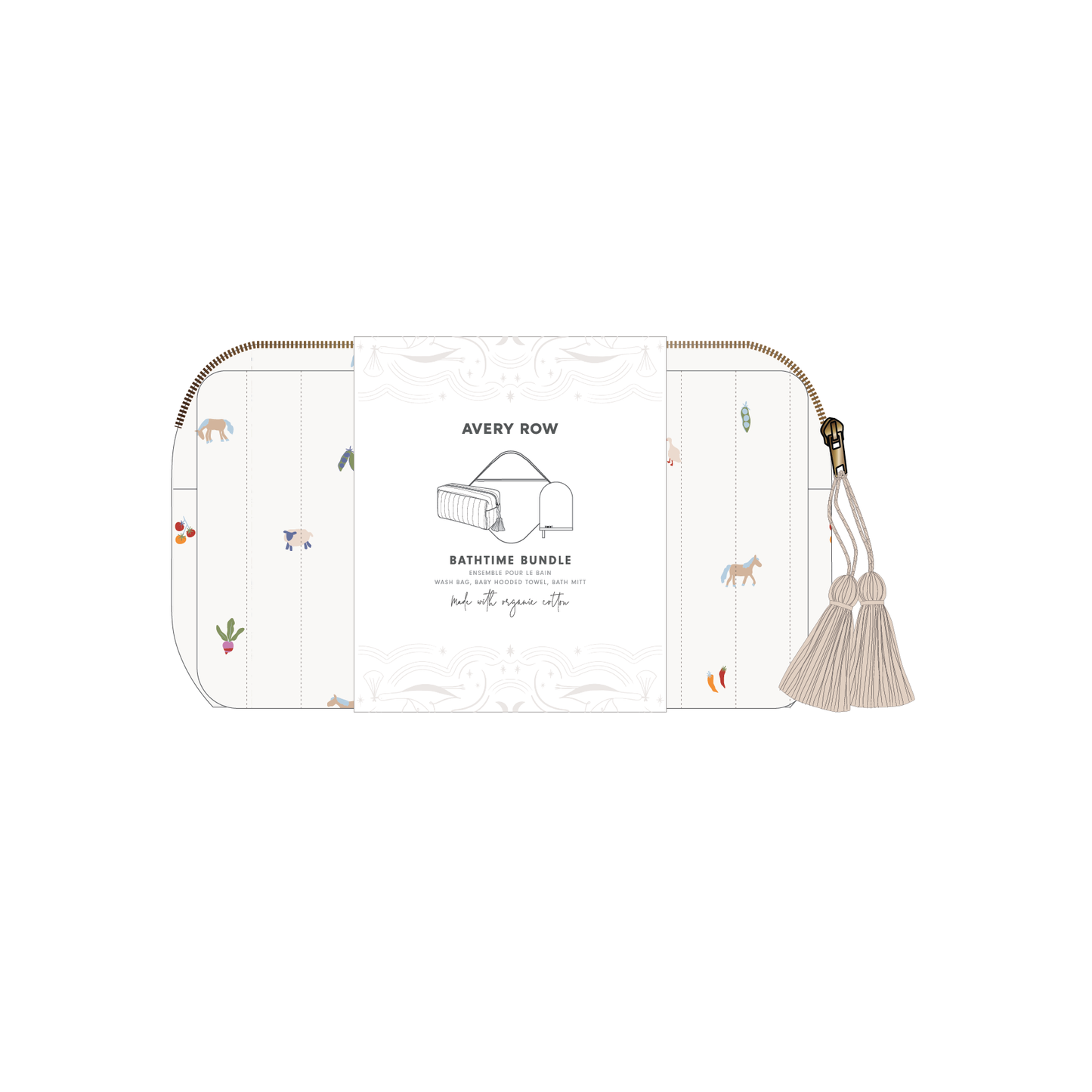 Avery Row - Bathtime Bundle New Baby Gift Set - Little Farm