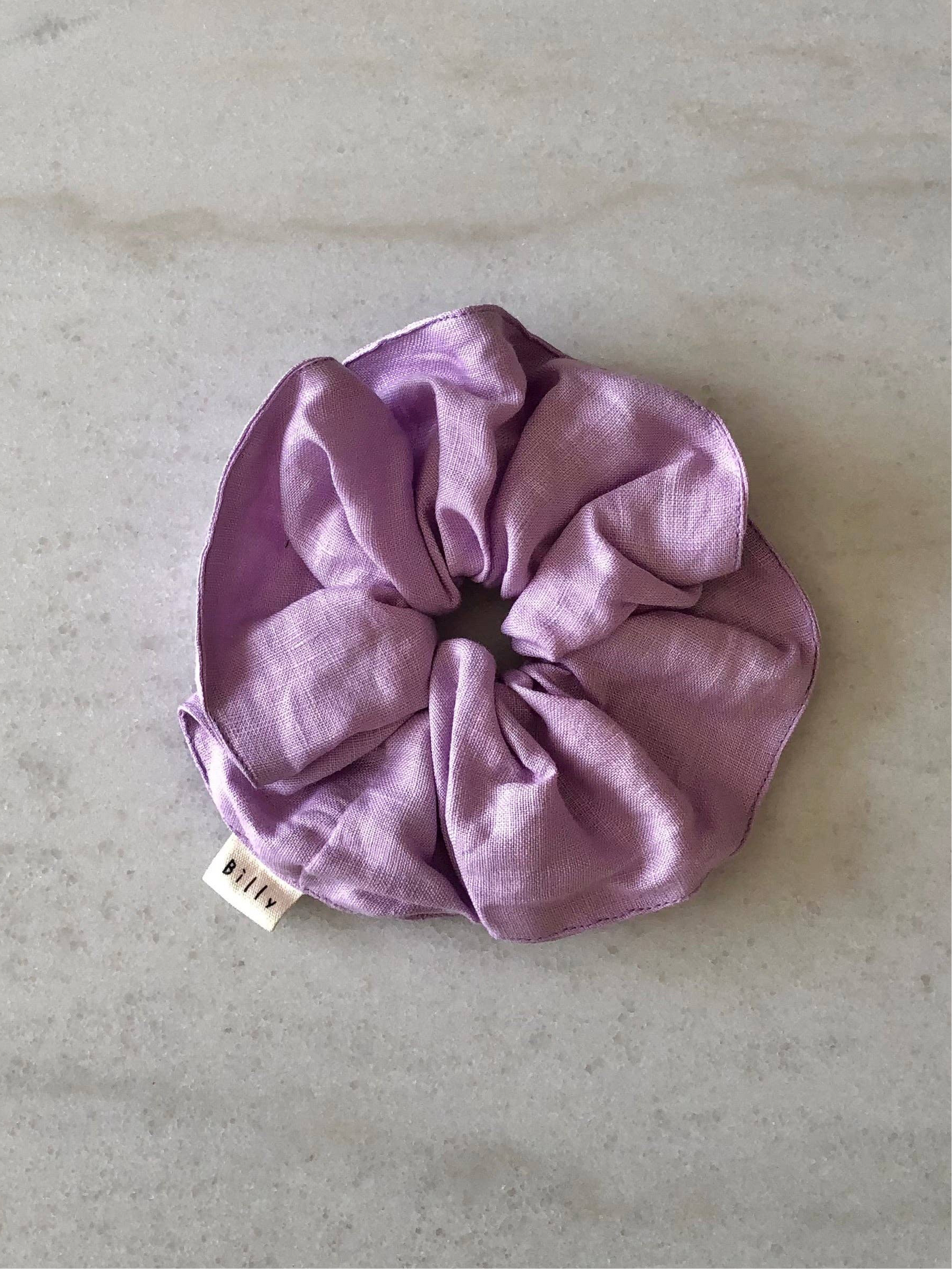 Billy Bamboo - PURE LINEN SCRUNCHIES - lavender