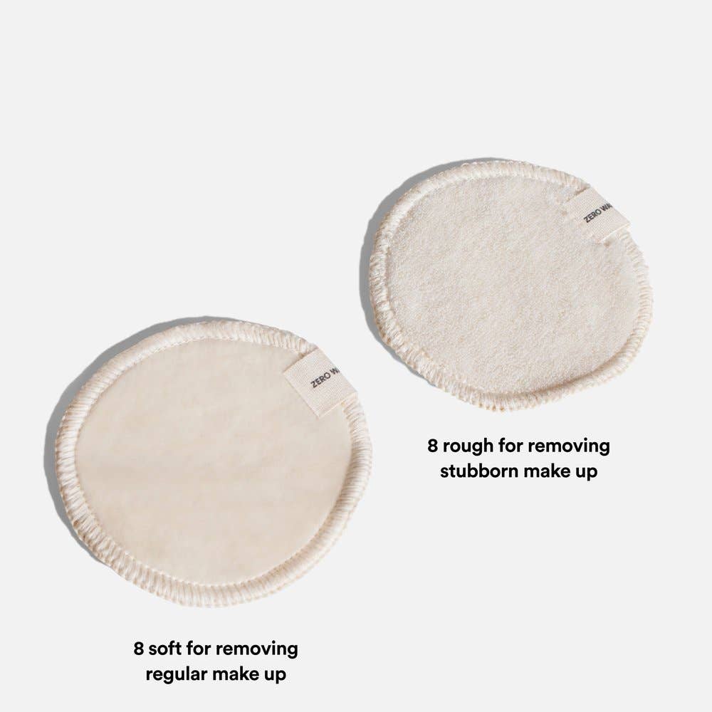 Zero Waste Club - Reusable Organic Cotton Makeup Remover Pads | Pack of 16