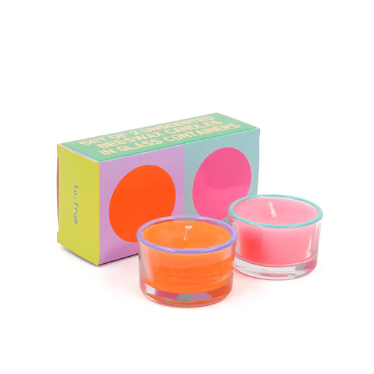 Orange & Pink Party Candle