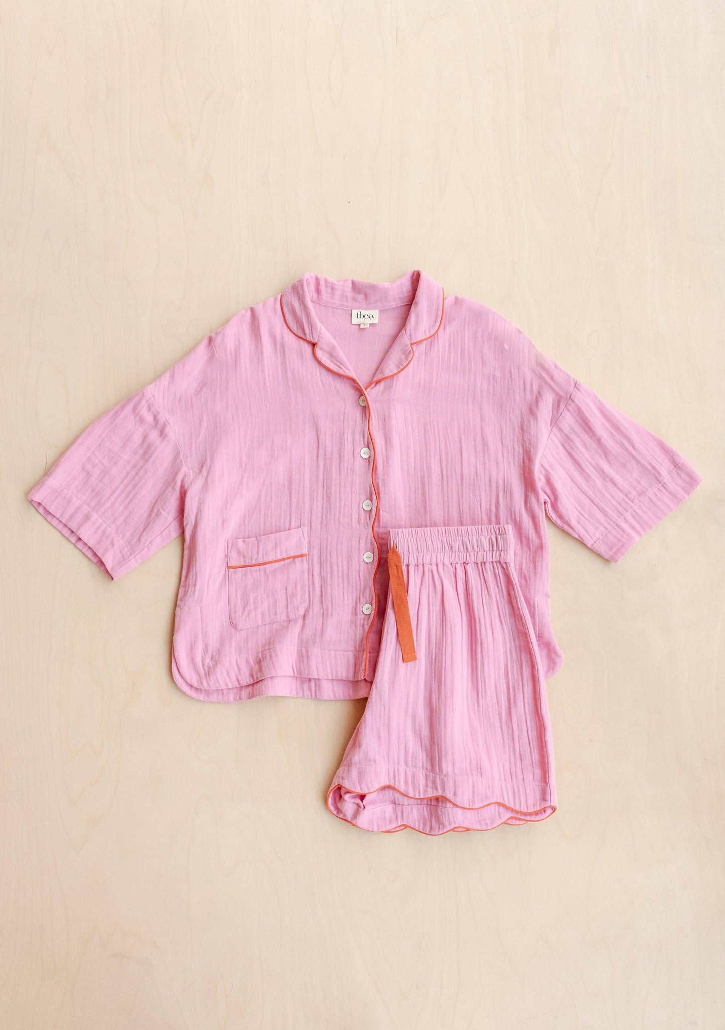 TBCo - Cotton Pyjamas in Pink Scallop