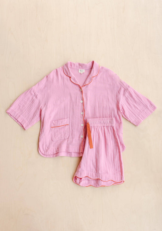 TBCo - Cotton Pyjamas in Pink Scallop