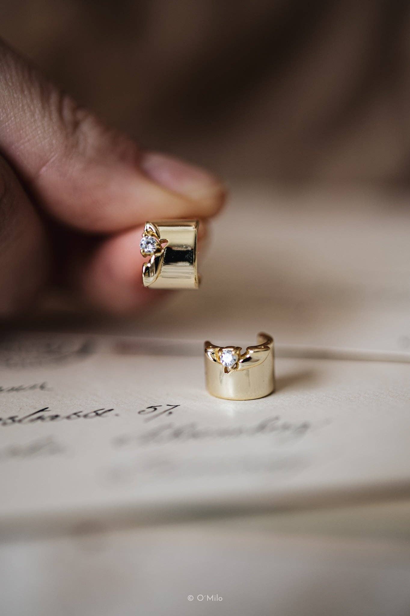 O'Milo - Golden Petal Hoops. Muse