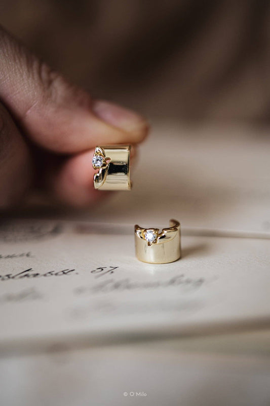 O'Milo - Golden Petal Hoops. Muse