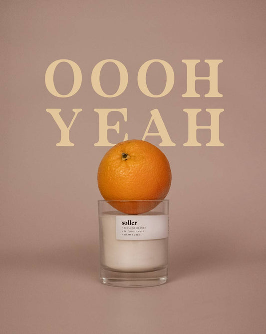 Keynvor Candle Co - Soller | Warm Orange + Seared Amber | Premium Soy Wax