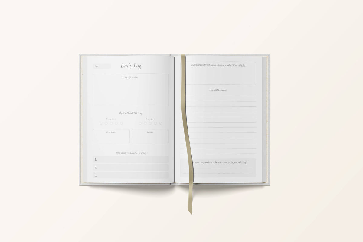 Yop & Tom | Journals, Notebooks & Planners - Wellness Journal | Undated Daily Wellness Planner | A5