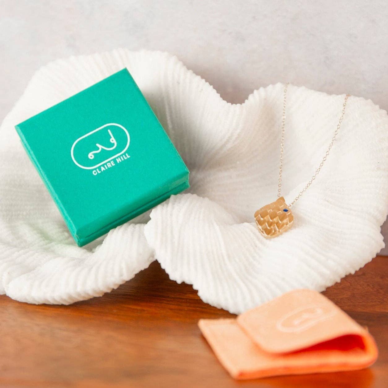 Claire Hill Designs - White Topaz Gold Vermeil Ear Climber Studs | Bestselling Everyday Luxury