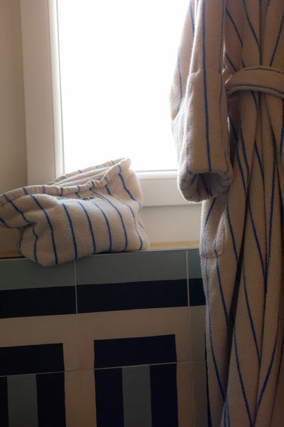 Naram Bath Mat | Moonbeam & Ultramarine