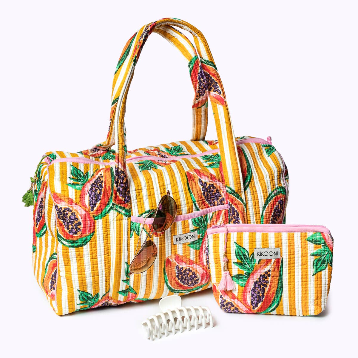 kikooni - Handmade Cotton Bag "My Papaya Life"