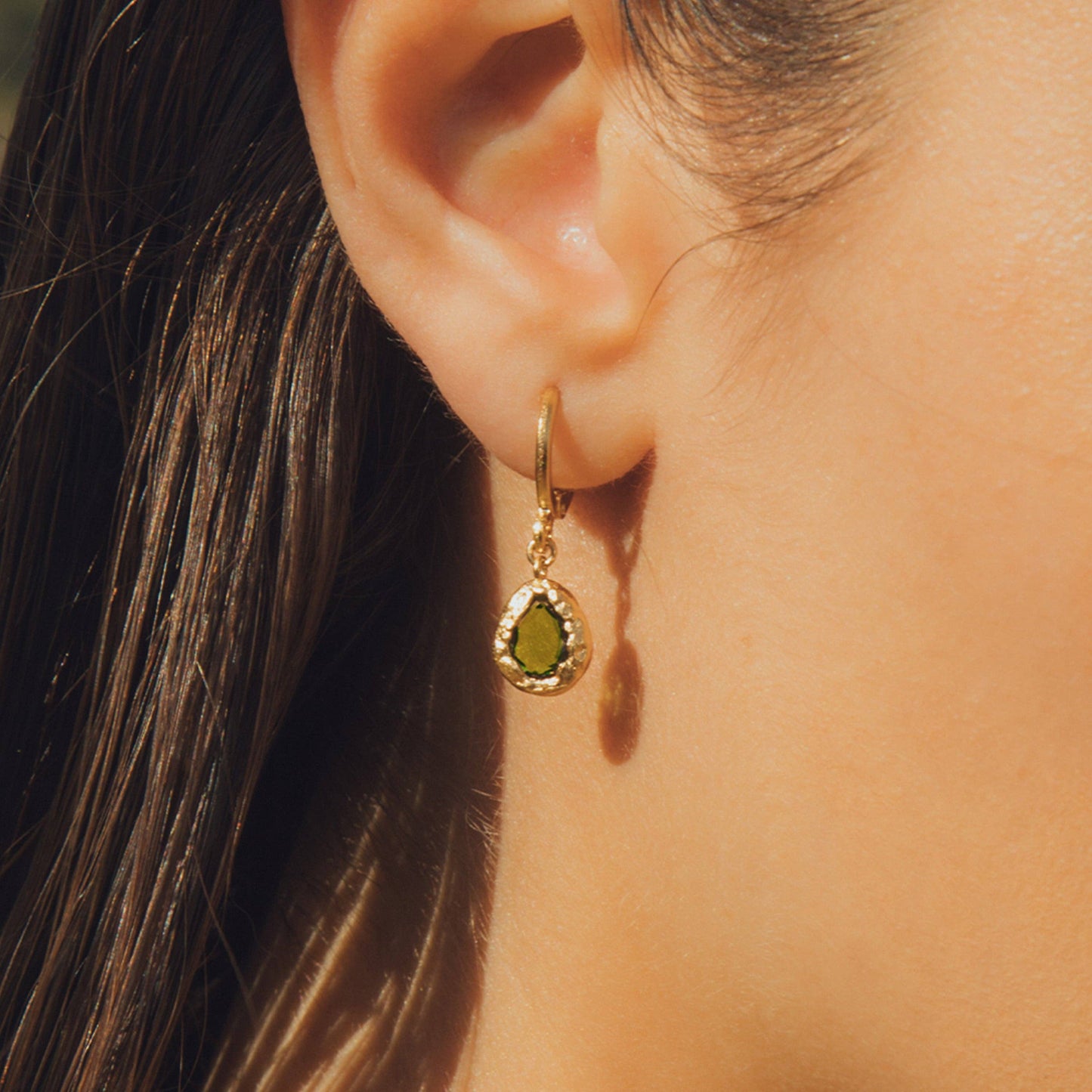 Agapée Jewelry - Lysia Olive Earrings | Jewelry Gold Gift Waterproof