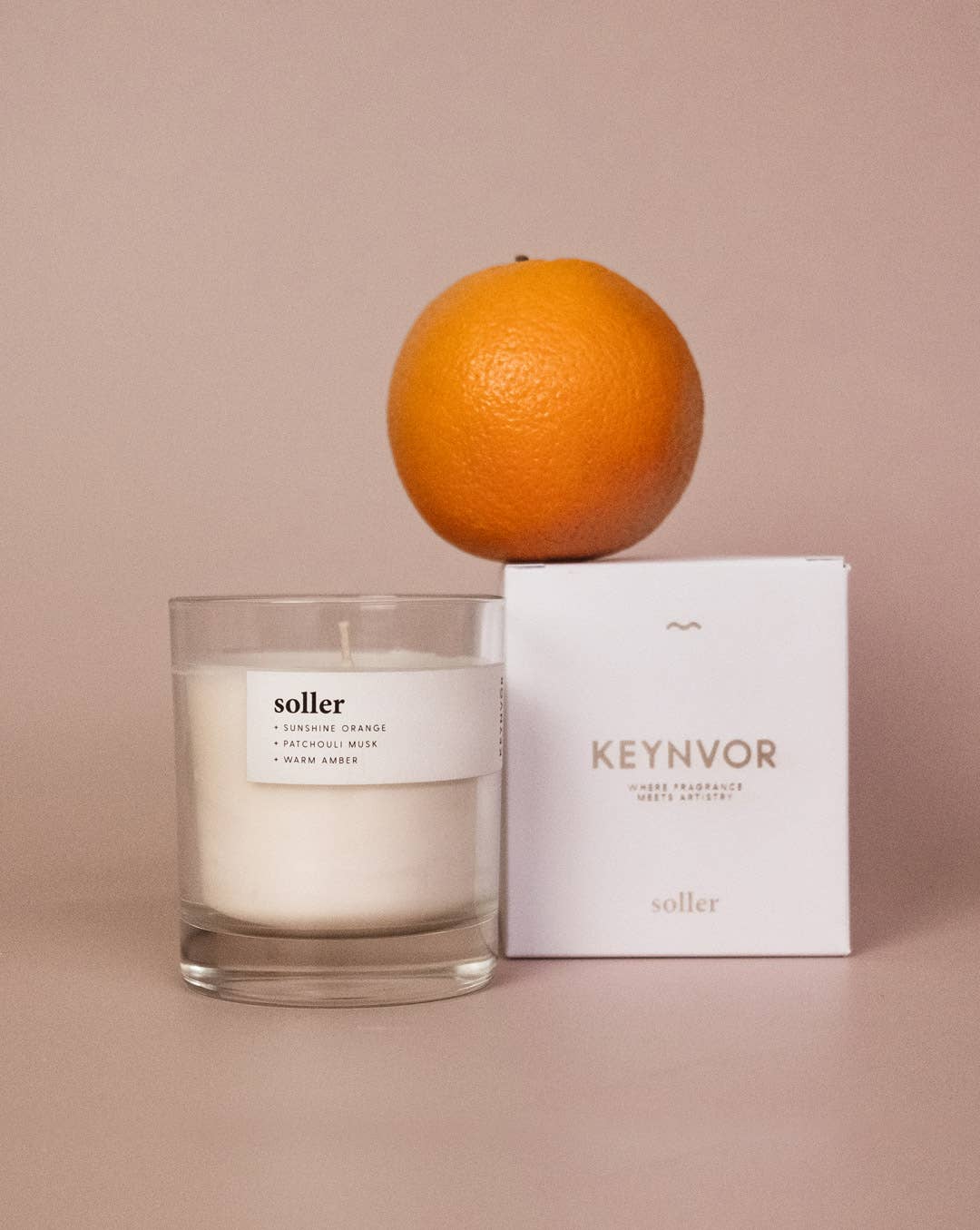 Keynvor Candle Co - Soller | Warm Orange + Seared Amber | Premium Soy Wax