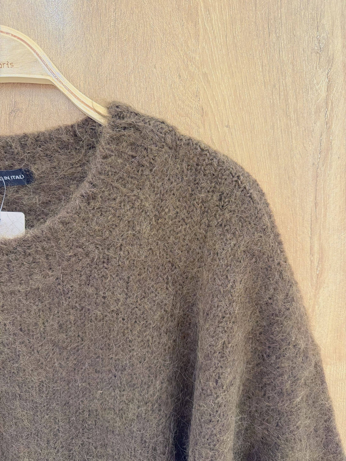 Orice - Round-neck pullover in kid mohair & wool - Made in Italy