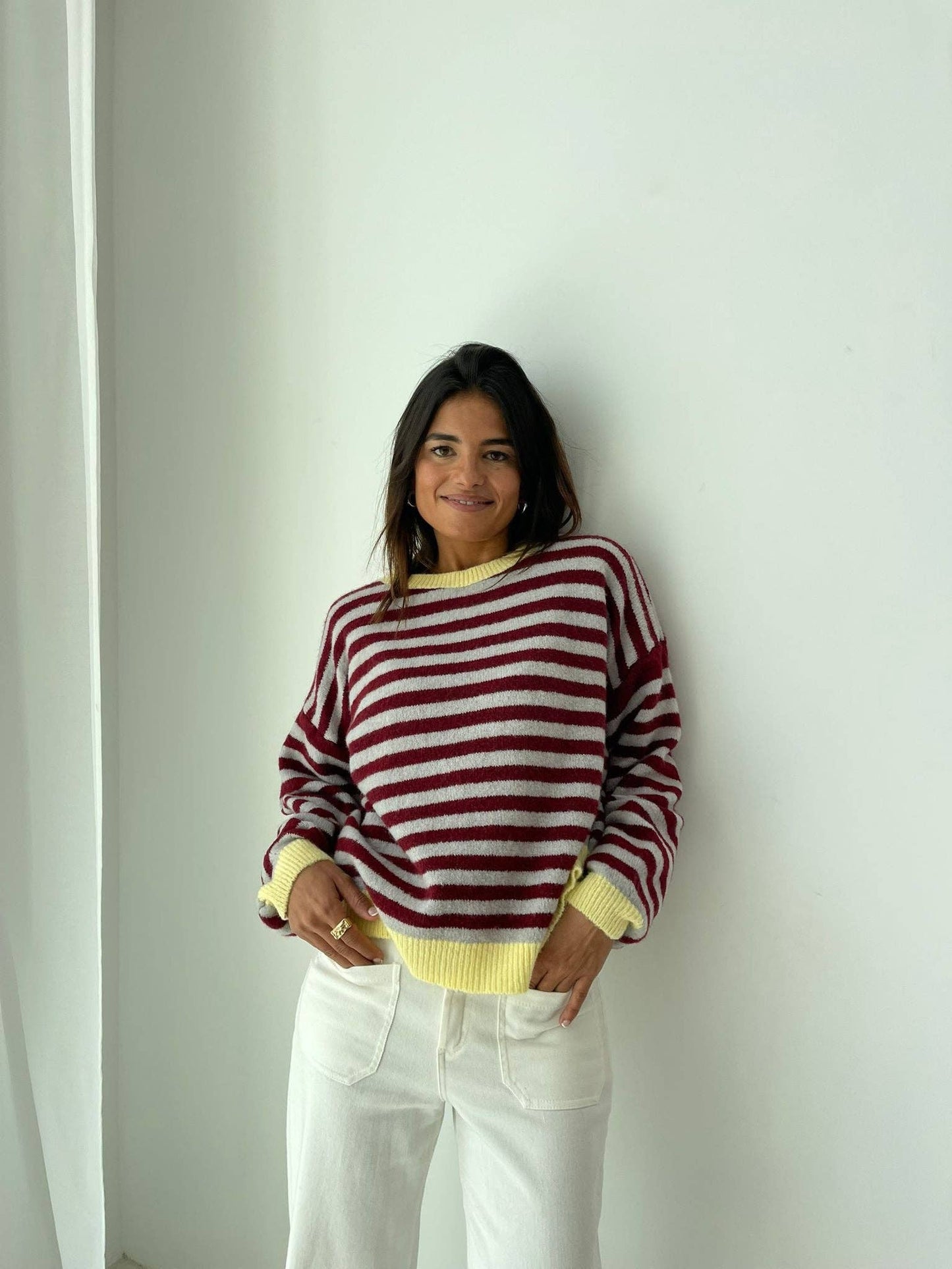 MindTraveler - Jersey Pia Burgundy and Gray