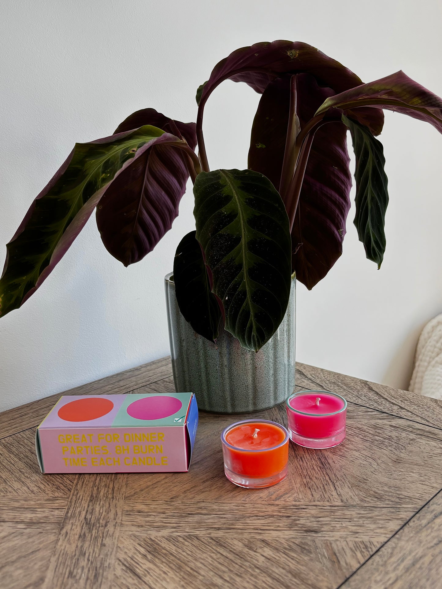 Orange & Pink Party Candle