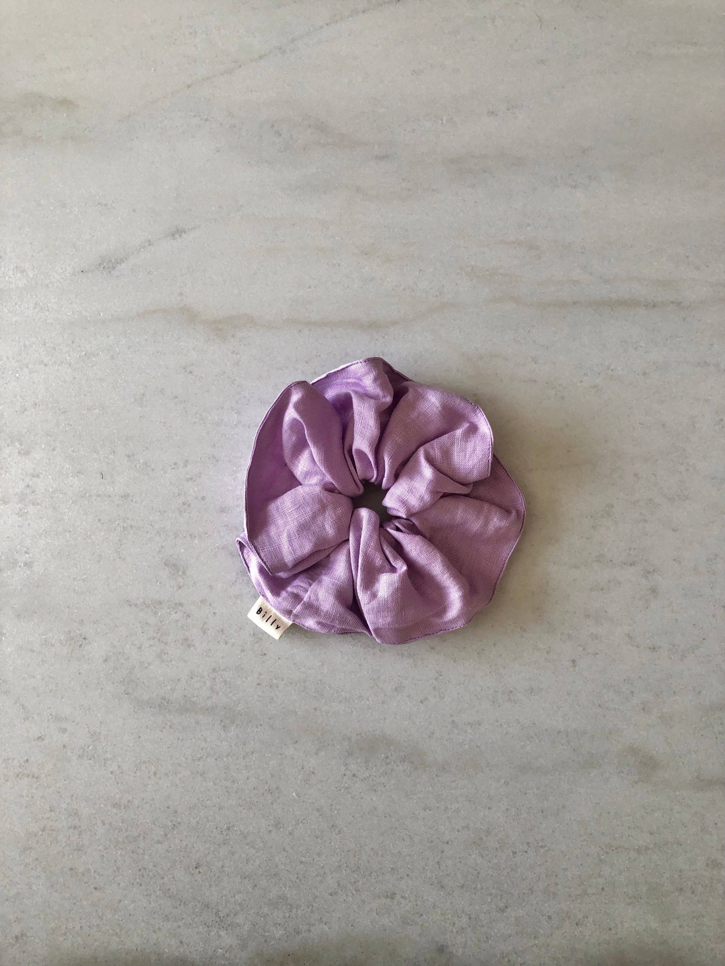 Billy Bamboo - PURE LINEN SCRUNCHIES - lavender