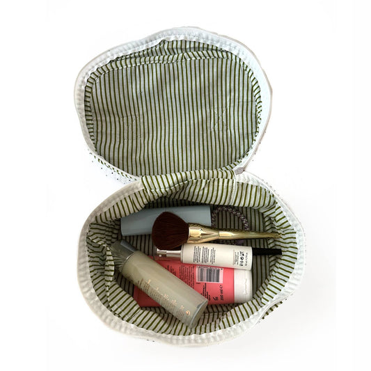 kikooni - Large cosmetic bag BIG BEAUTY "Palms with S"