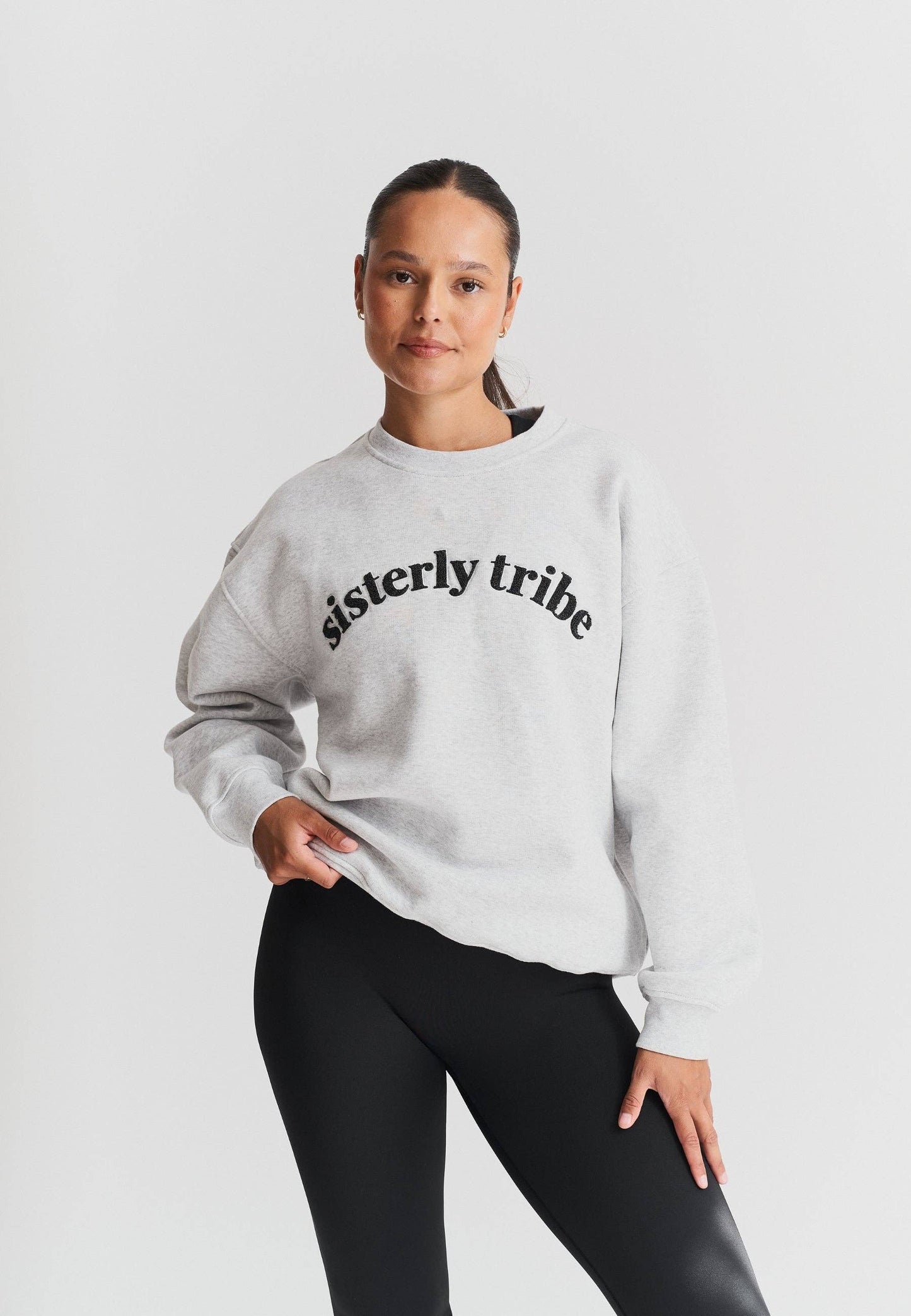 Sisterly Tribe - Sisterly Tribe Sweatshirt - Grey Marl