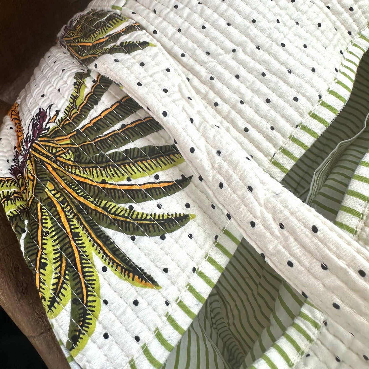 kikooni - Handmade cotton bag “Palms”