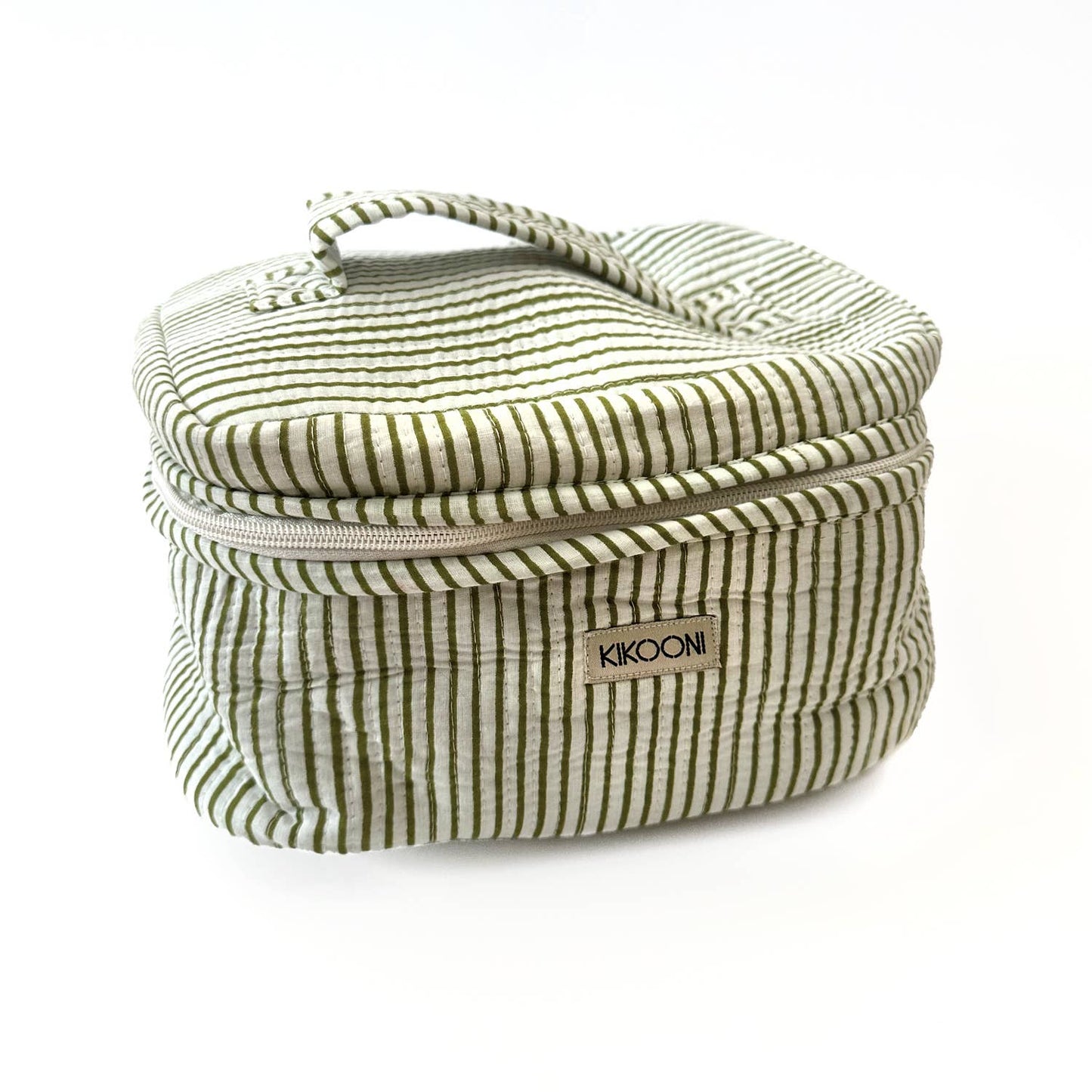 kikooni - Large Cosmetic Bag | STRIPES WITH P