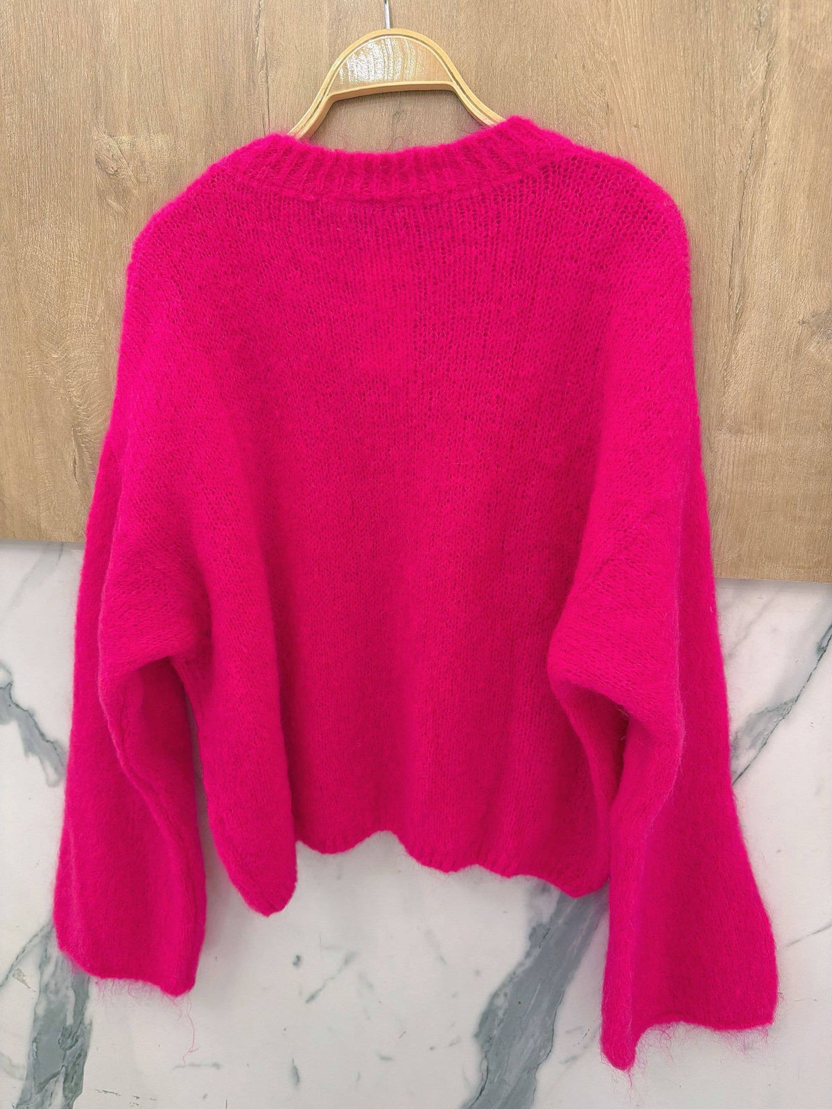 Orice - Round-neck pullover in kid mohair & wool - Made in Italy