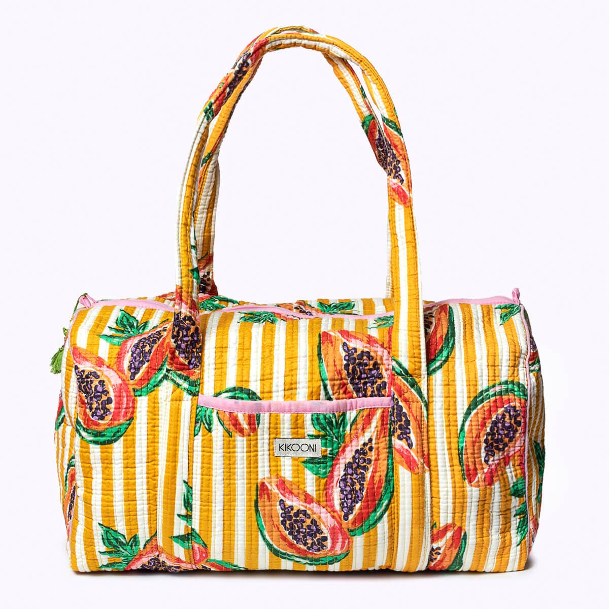 kikooni - Handmade Cotton Bag "My Papaya Life"