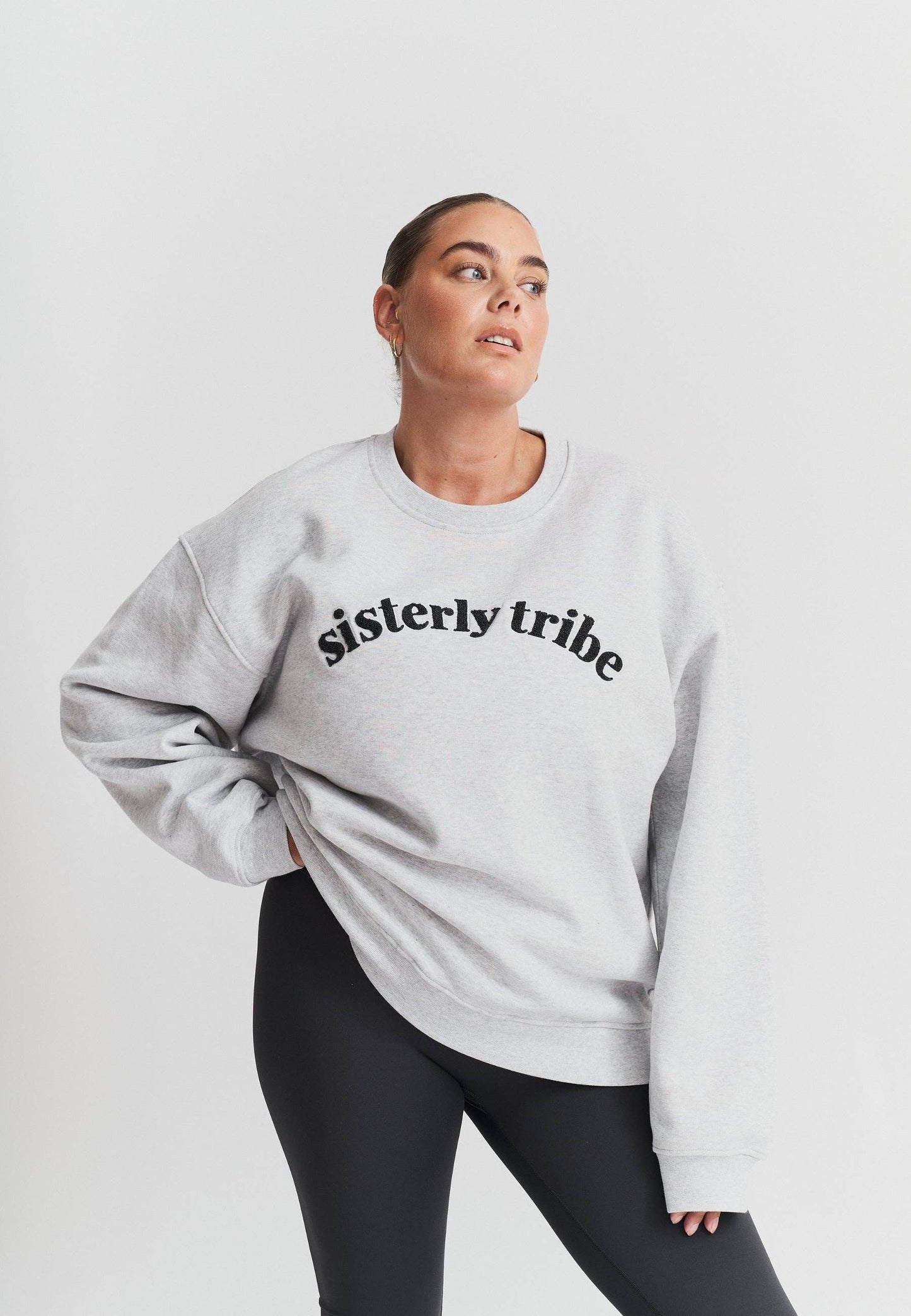 Sisterly Tribe - Sisterly Tribe Sweatshirt - Grey Marl