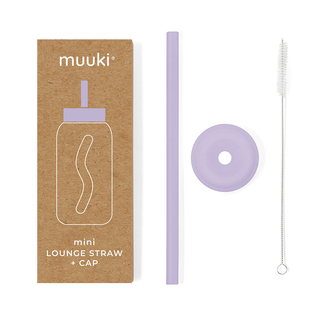 Muuki Mini Lounge Straw + Cap | Lilac