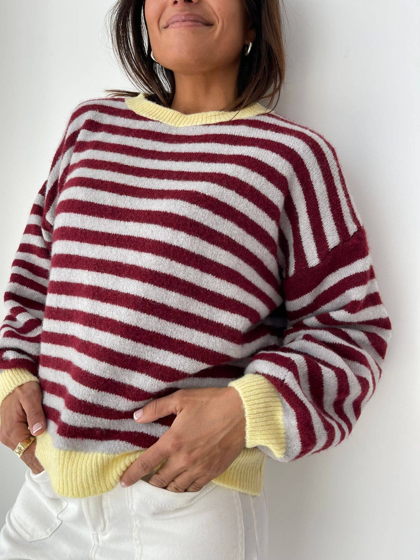 MindTraveler - Jersey Pia Burgundy and Gray