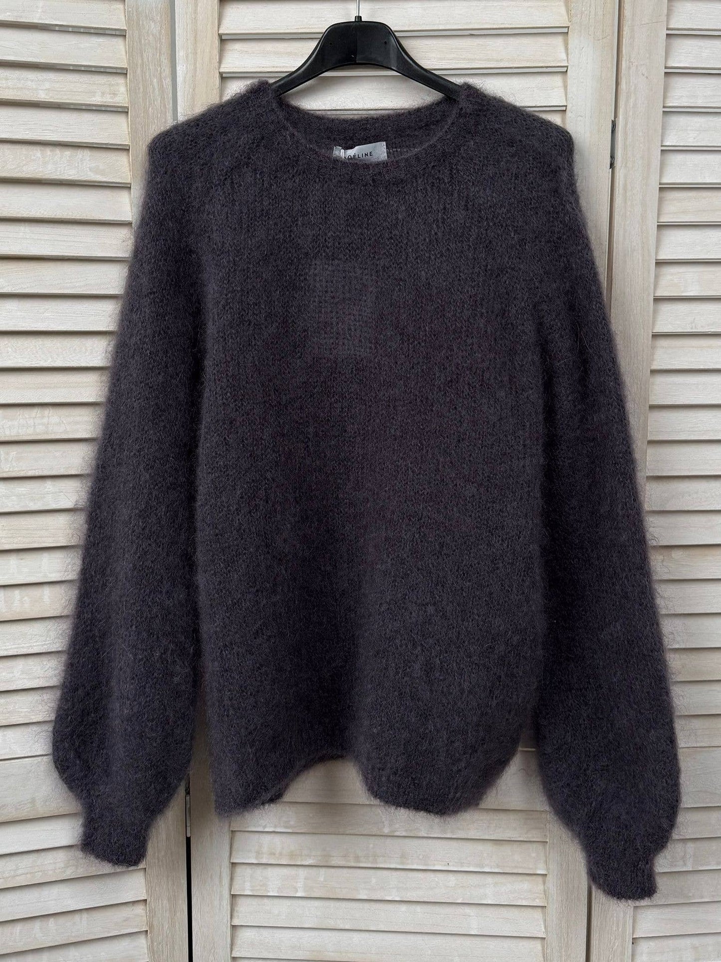 NOELINE | 80% Kid Mohair Sweater | Grey