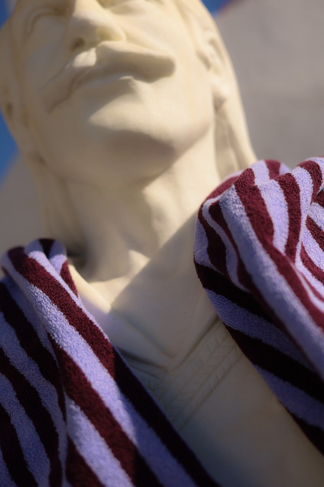 Naram Bath Towel | Wine & Lavender Blue