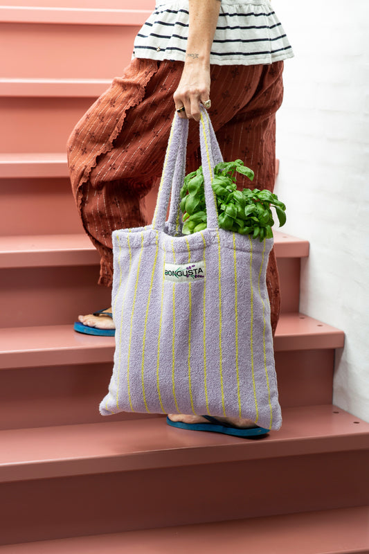 Naram Tote Bag | Lilac & Yellow