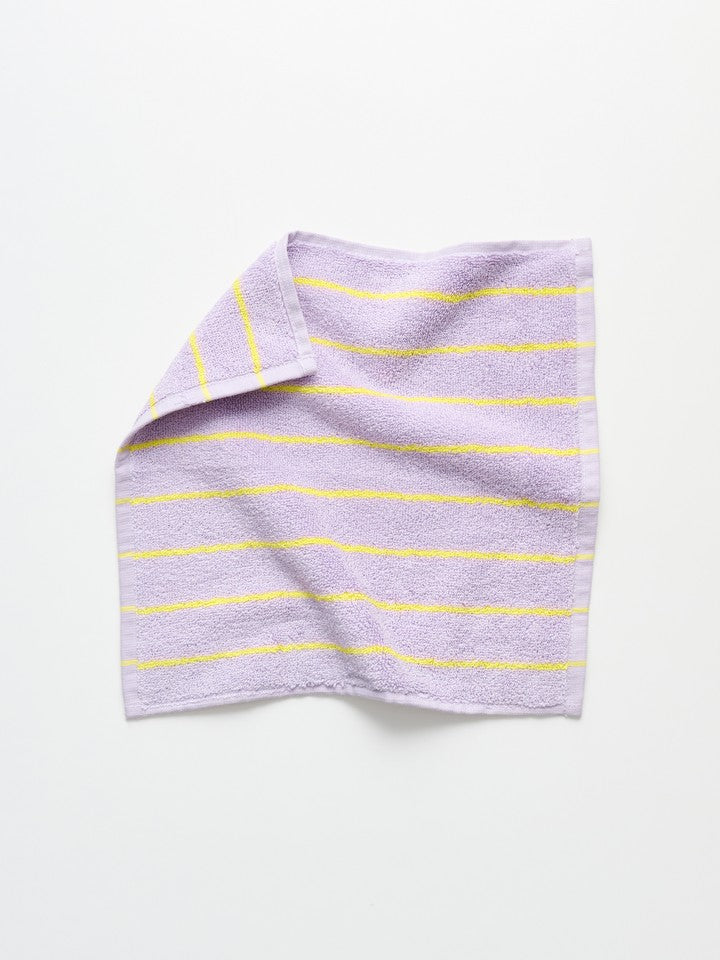 Naram Wash Cloth | Lilac & Neon Yellow