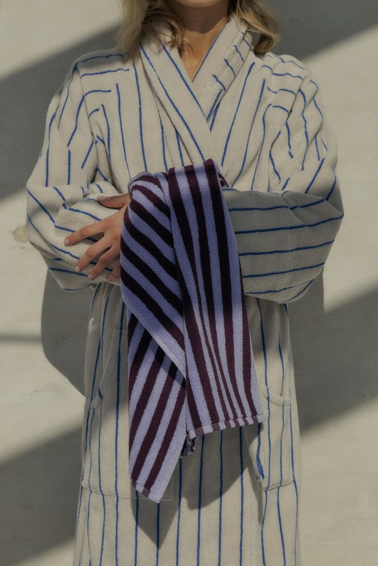 Naram Bath Towel | Wine & Lavender Blue