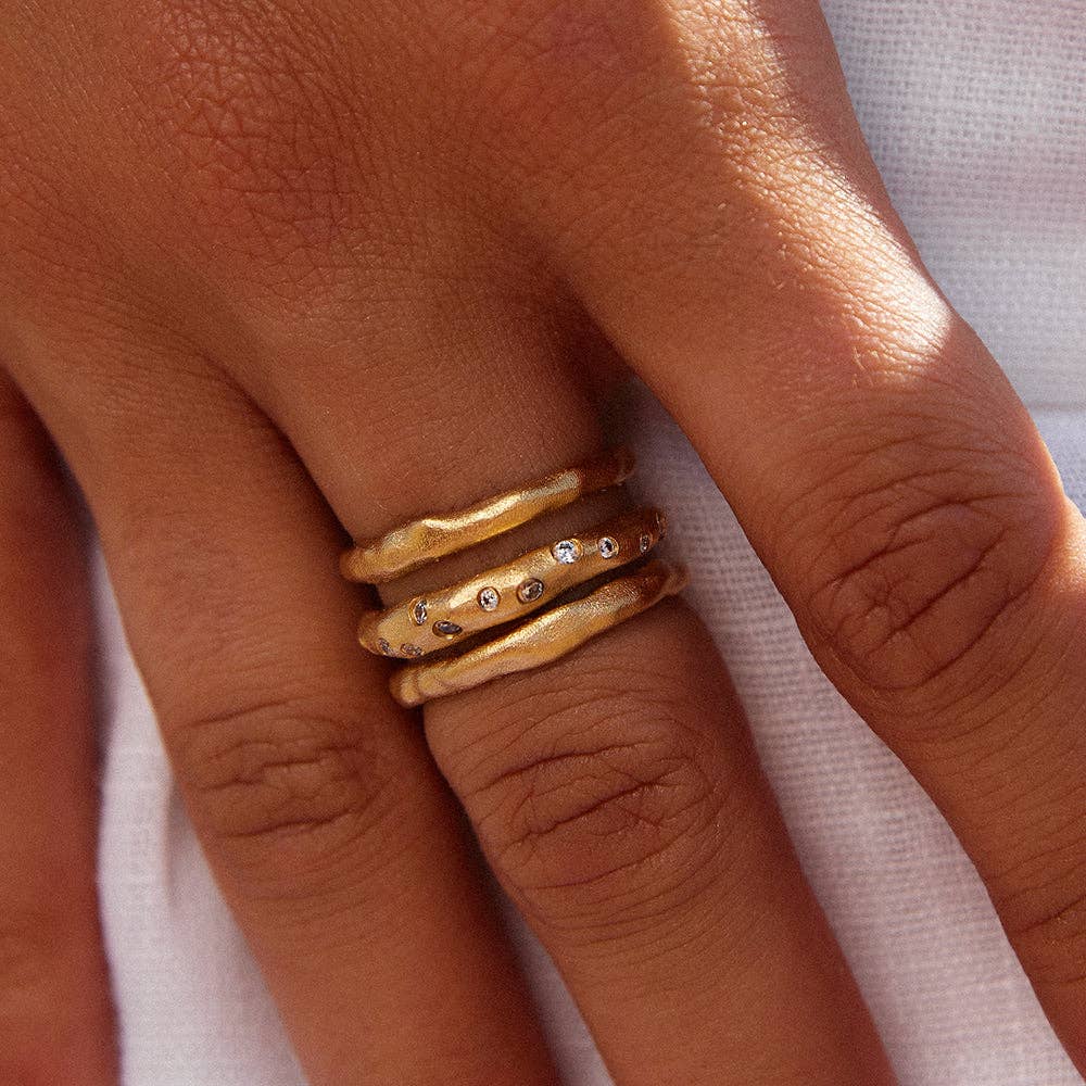 Agapée Jewelry - Iris Ring | Jewelry Gold Gift Waterproof