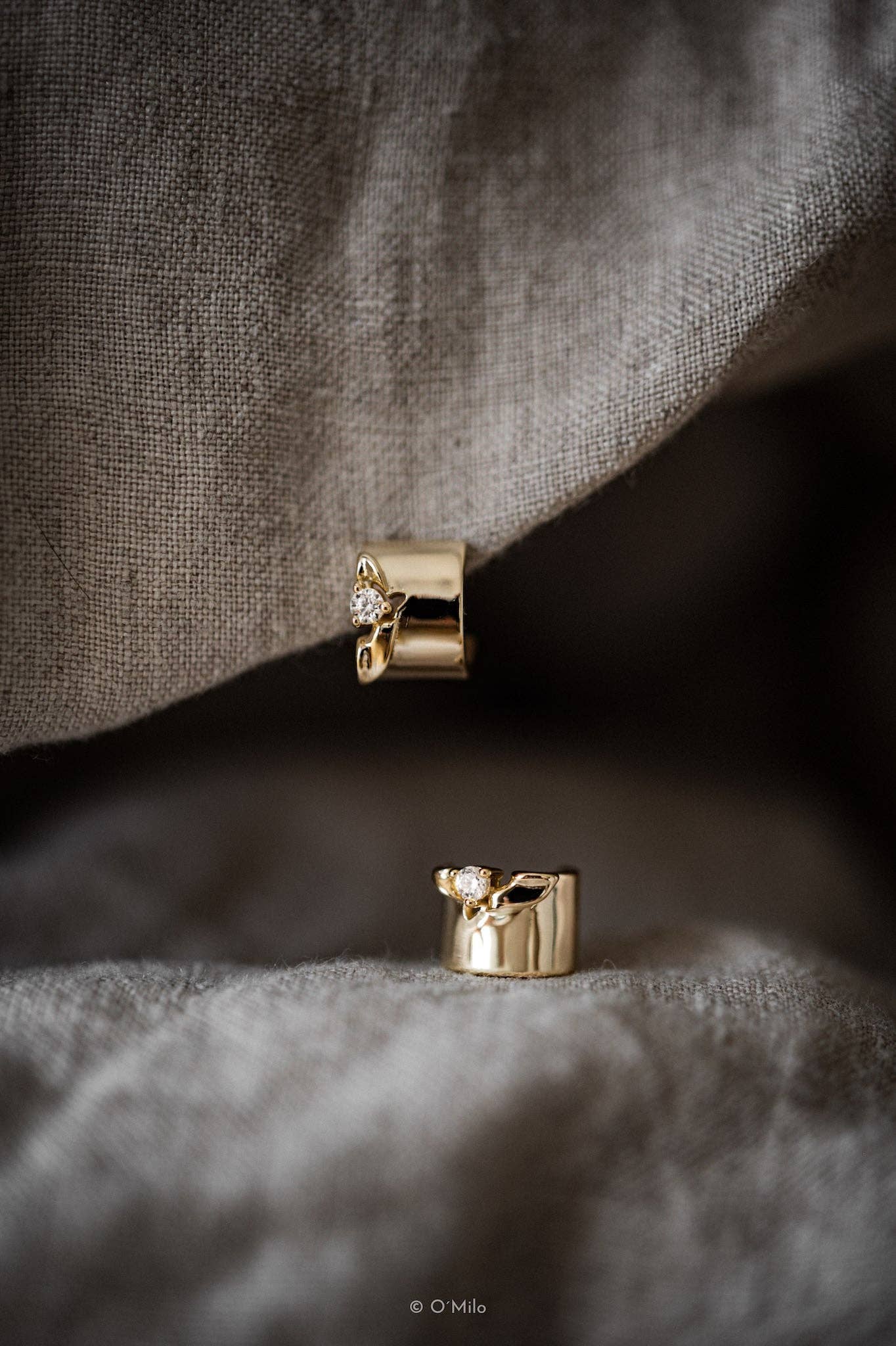 O'Milo - Golden Petal Hoops. Muse