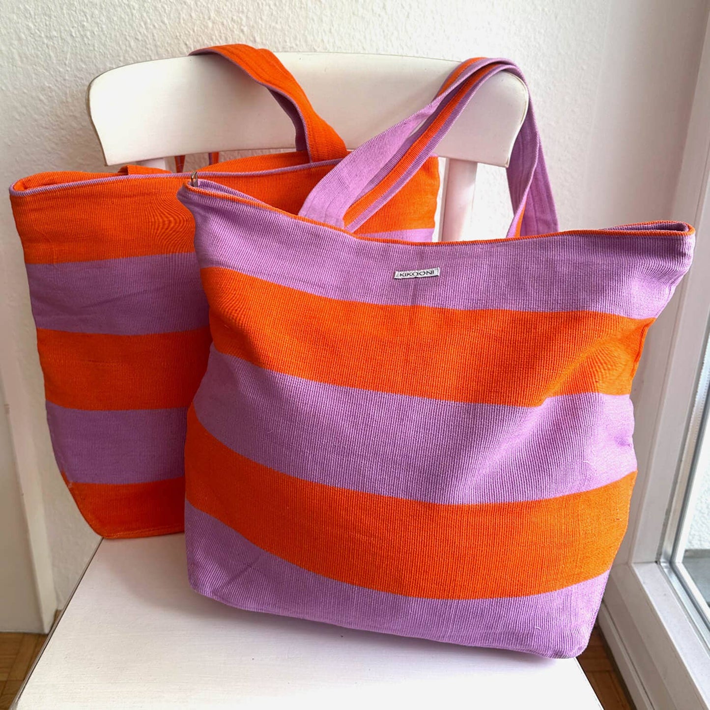 kikooni -  handwoven beach bag “BELEZZA”