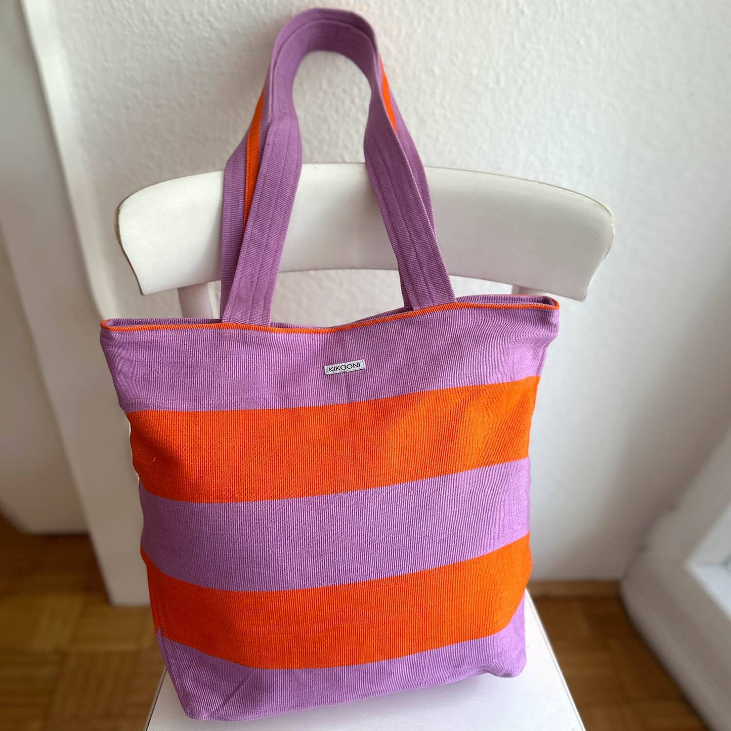 kikooni -  handwoven beach bag “BELEZZA”