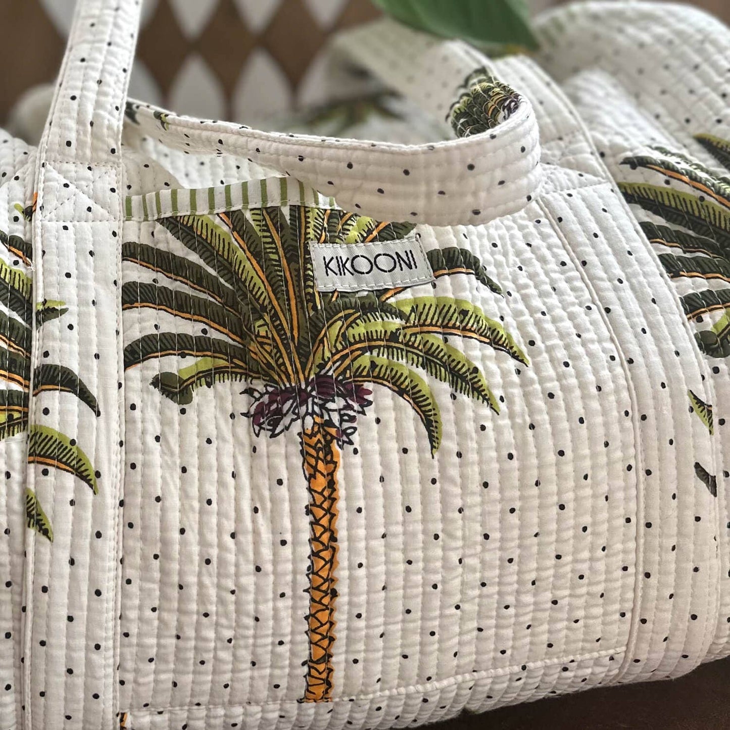 kikooni - Handmade cotton bag “Palms”