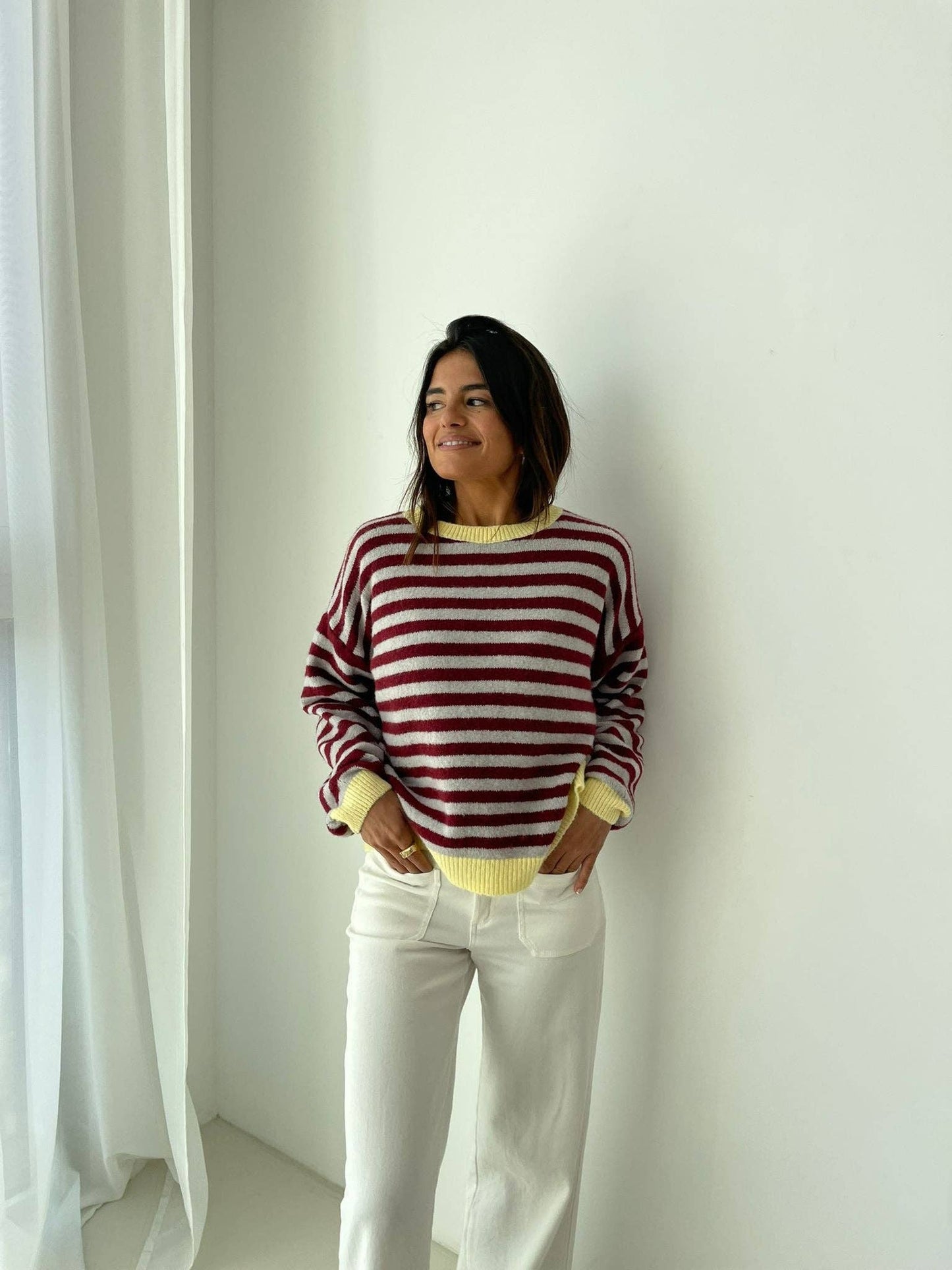 MindTraveler - Jersey Pia Burgundy and Gray