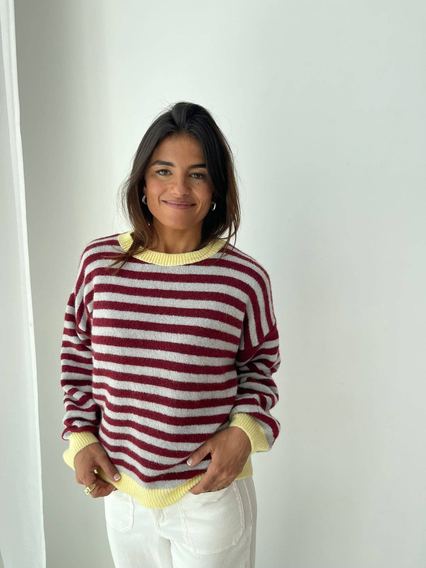 MindTraveler - Jersey Pia Burgundy and Gray