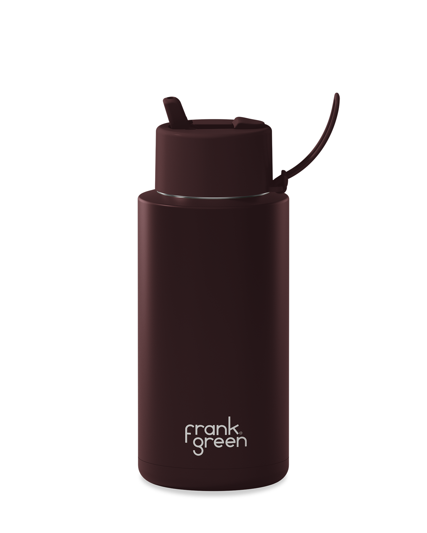 frank green - 34oz/1L Reusable Bottle Chocolate with Flip Straw Lid