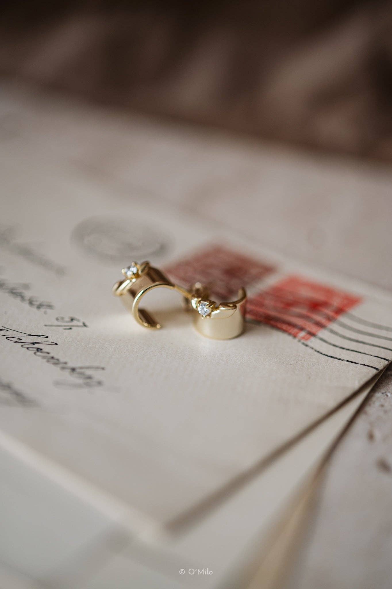 O'Milo - Golden Petal Hoops. Muse