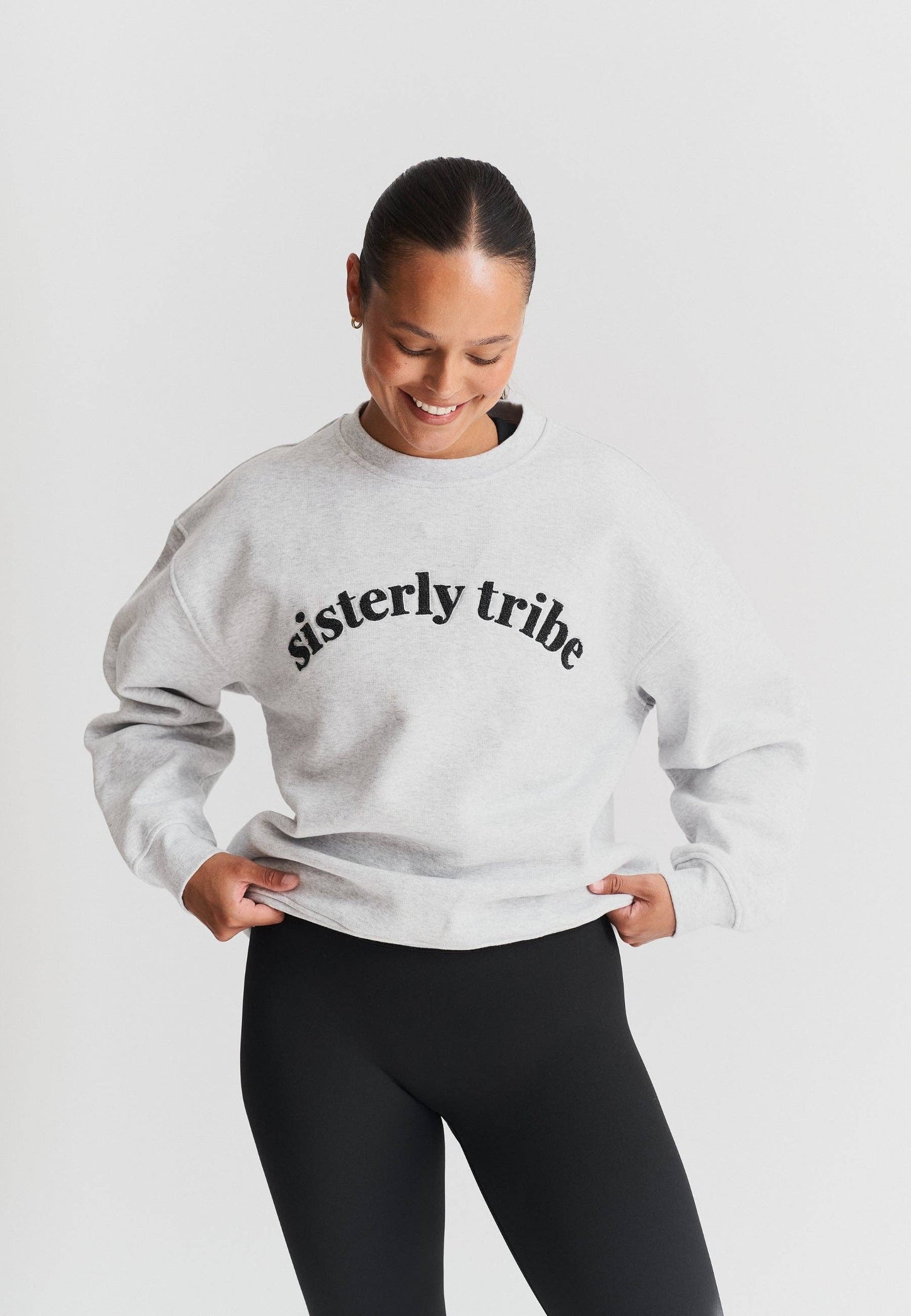 Sisterly Tribe - Sisterly Tribe Sweatshirt - Grey Marl