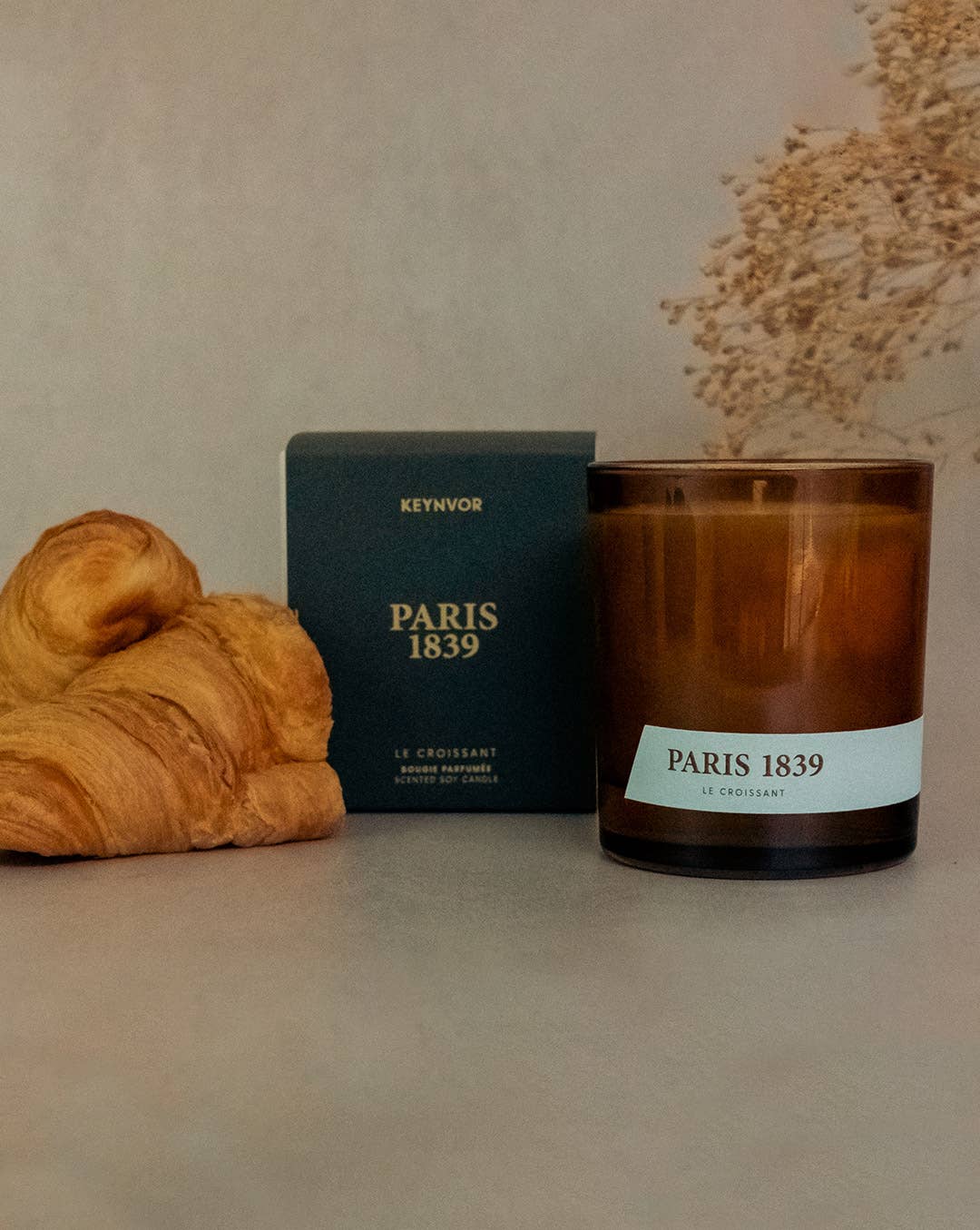 Keynvor Candle Co - Paris 1839 - The Croissant Candle