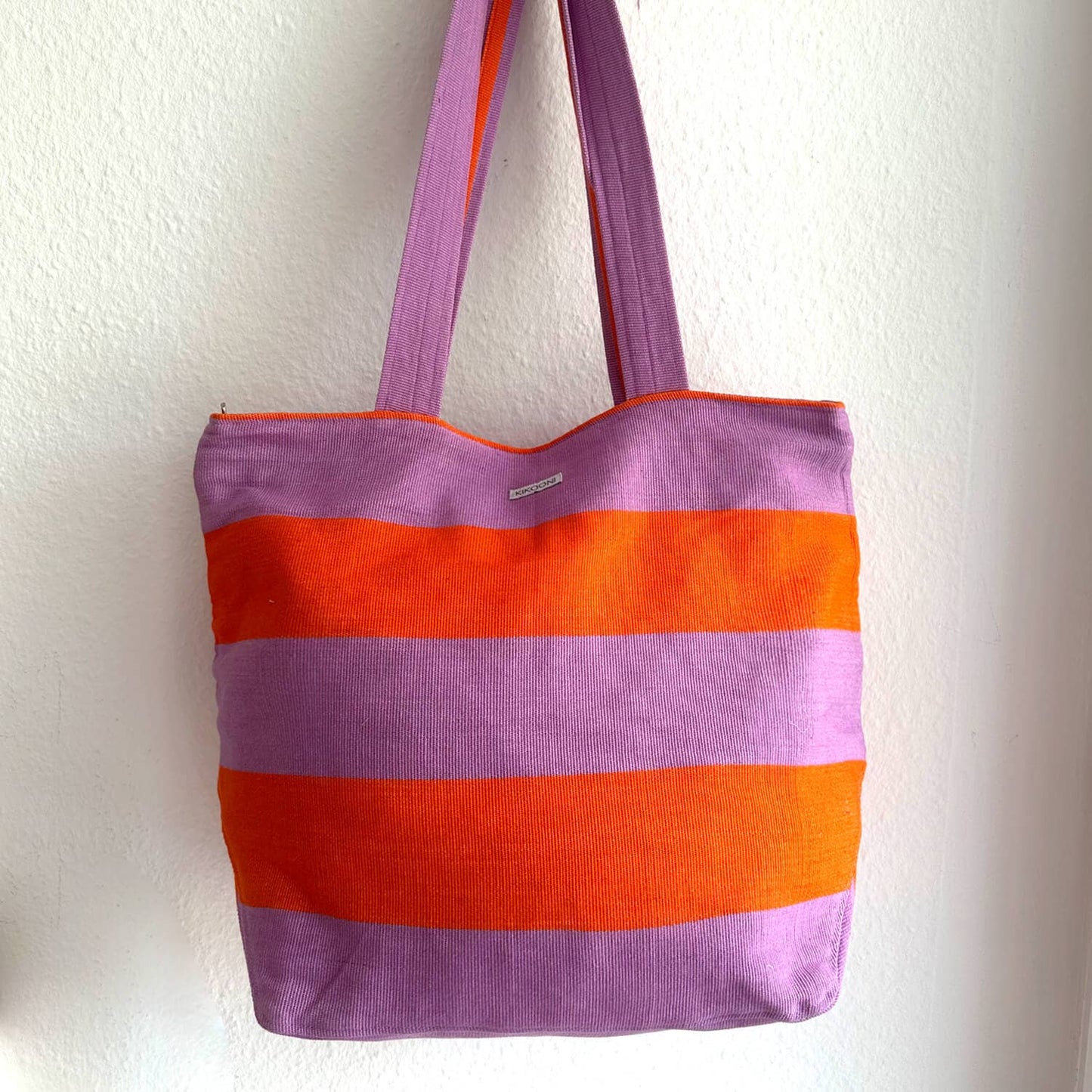 kikooni -  handwoven beach bag “BELEZZA”